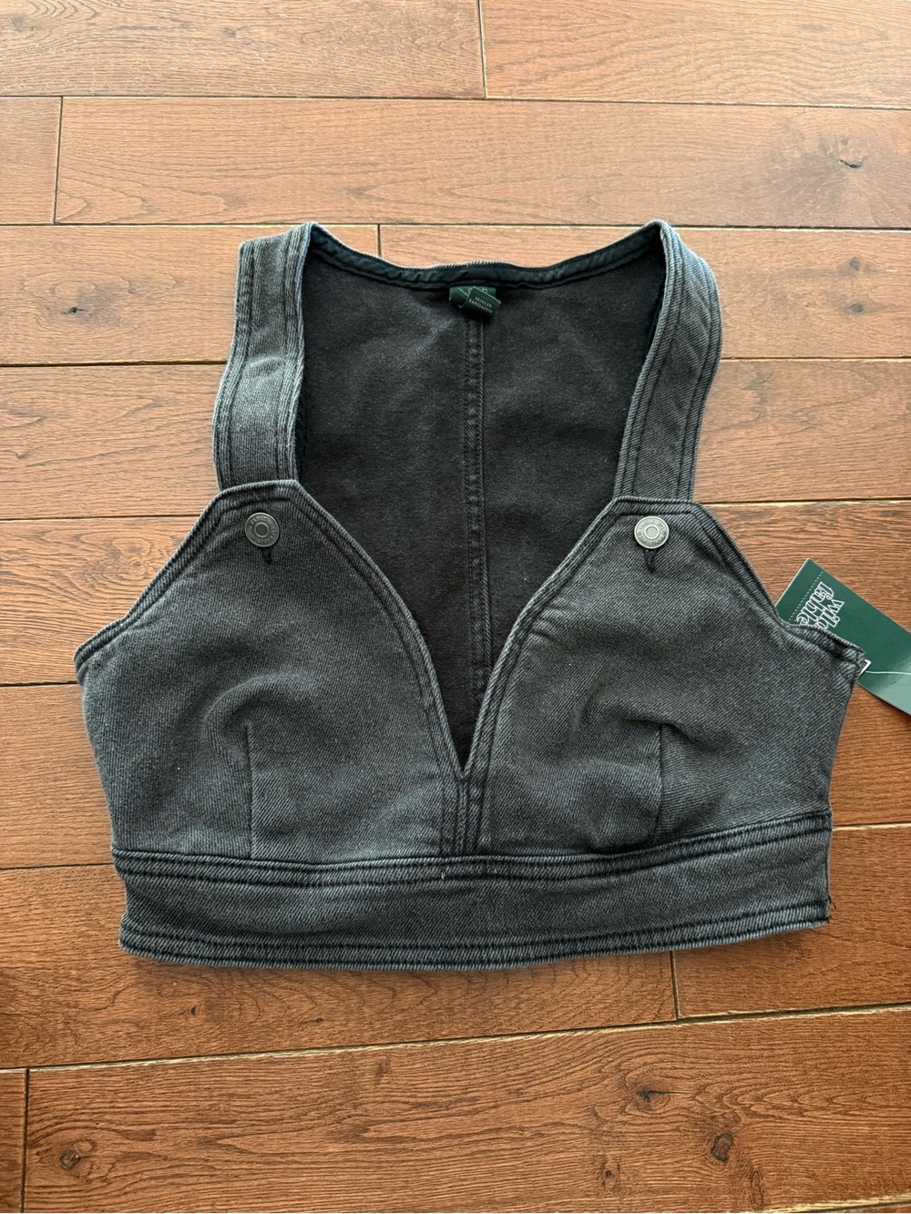 Wild Fable denim crop top country chic western vintage look